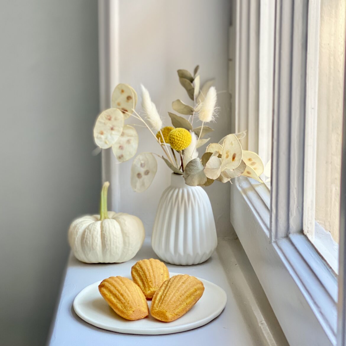 Kürbis-Madeleines-Chai-Tee