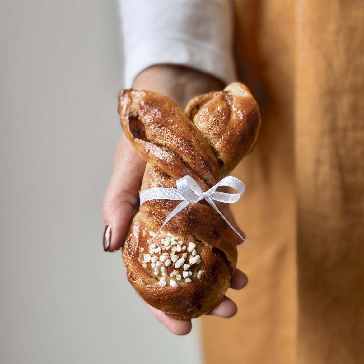 Zimtschnecken-Osterhasen