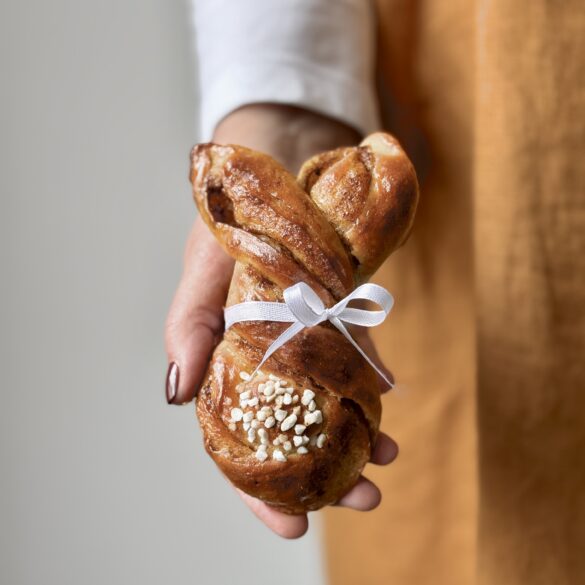Zimtschnecken-Osterhasen